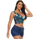 Autumn Nature Sheets Forest Women s Sleeveless Wrap Top View3