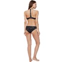 Black Background Text Overlay  Mathematics Formula Banded Triangle Bikini Set View4