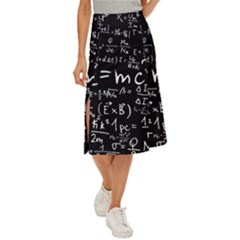 Science Einstein Formula Mathematics Physics Midi Panel Skirt