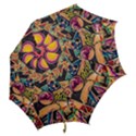 Doodle Wallpaper Texture Grafiti Multi Colored Art Hook Handle Umbrellas (Medium) View2