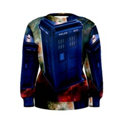 The Police Box Tardis Time Travel Device Used Doctor Who Women s Sweatshirt by Jancukart