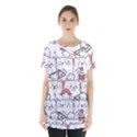 Cute-cat-chef-cooking-seamless-pattern-cartoon Skirt Hem Sports Top View1