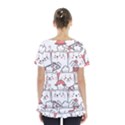 Cute-cat-chef-cooking-seamless-pattern-cartoon Skirt Hem Sports Top View2