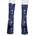 Cute-astronaut-cat-with-star-galaxy-elements-seamless-pattern Crew Socks View2