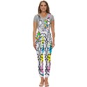 Brain Left Logic Language Science Women s Pinafore Overalls Jumpsuit View1