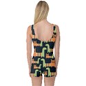 Seamless-pattern-with-cats One Piece Boyleg Swimsuit View2
