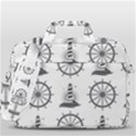 Marine-nautical-seamless-pattern-with-vintage-lighthouse-wheel MacBook Pro 13  Shoulder Laptop Bag  View3