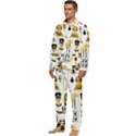Egypt-symbols-decorative-icons-set Men s Long Sleeve Velvet Pocket Pajamas Set View3