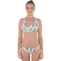 Vector-boho-doodle-feathers-seamless-pattern-illustration Cross Back Hipster Bikini Set View1