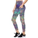 Dragon Fractal Pattern Texture Pocket Leggings  View3