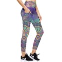 Dragon Fractal Pattern Texture Pocket Leggings  View4