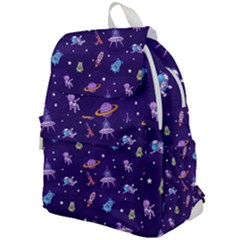 Space Seamless Pattern Top Flap Backpack