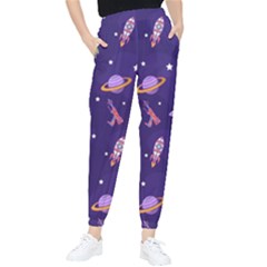 Space Seamless Pattern Tapered Pants