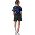 Monster Alien Pattern Seamless Background Kids  Basic Tee View2