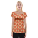 Cute Pumpkin Cap Sleeve Top View1