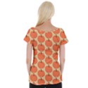 Cute Pumpkin Cap Sleeve Top View2