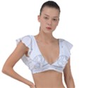 The Cuteness Of Saturn Plunge Frill Sleeve Bikini Top View1