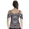Autumn patterns Butterfly Sleeve Cutout Tee  View2