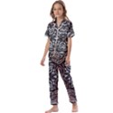Autumn patterns Kids  Satin Short Sleeve Pajamas Set View1