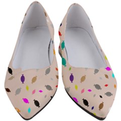 Bottle Pattern Water Flat Women s Block Heels 