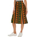 African Pattern Texture Midi Panel Skirt View2