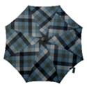 Black And Blue Iced Plaids  Hook Handle Umbrellas (Large) View1