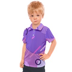 Colorful-abstract-wallpaper-theme Kids  Polo Tee