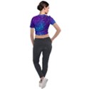 Realistic Night Sky With Constellation Short Sleeve Cropped Jacket View2