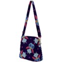 Owl Pattern Background Zipper Messenger Bag View2