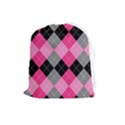 Seamless Argyle Pattern Drawstring Pouch (Large) View1