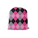 Seamless Argyle Pattern Drawstring Pouch (Large) View2