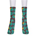 Vector-illustration-seamless-pattern-with-cartoon-duck Crew Socks View1