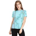 Background-marble-set Women s Short Sleeve Rash Guard View1