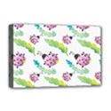 Watercolor-pattern-with-lady-bug Deluxe Canvas 18  x 12  (Stretched) View1