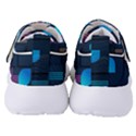 Gradient Geometric Shapes Dark Background Women s Velcro Strap Shoes View4