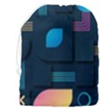 Gradient Geometric Shapes Dark Background Drawstring Pouch (3XL) View2