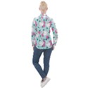 Classy swan pattern Women s Long Sleeve Pocket Shirt View2