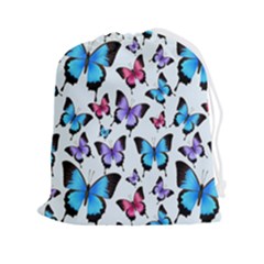 Decorative-festive-trendy-colorful-butterflies-seamless-pattern-vector-illustration Drawstring Pouch (2xl)