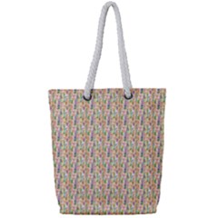 Water Color Pattern Full Print Rope Handle Tote (small) by designsbymallika