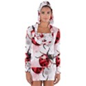 Ladybugs-pattern-texture-watercolor Long Sleeve Hooded T-shirt View1