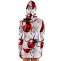 Ladybugs-pattern-texture-watercolor Long Sleeve Hooded T-shirt View2