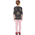 Asian-set-with-clouds-moon-sun-stars-vector-collection-oriental-chinese-japanese-korean-style Kids  Quarter Sleeve Raglan Tee View2