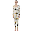 Flat-geometric-shapes-background Long Sleeve Catsuit View1