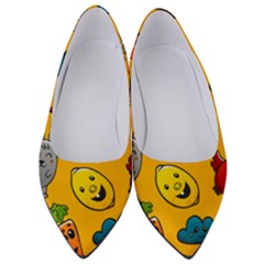 Graffiti Characters Seamless Ornament Women s Low Heels