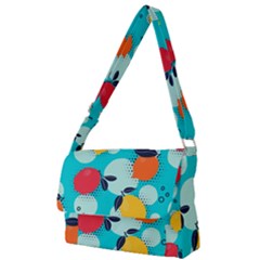 Pop Art Style Citrus Seamless Pattern Full Print Messenger Bag (s)