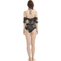 Grunge Seamless Pattern With Skulls Halter Flowy Bikini Set  View2