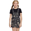 Grunge Seamless Pattern With Skulls Kids  Short Overalls View1