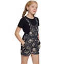 Grunge Seamless Pattern With Skulls Kids  Short Overalls View3