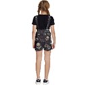 Grunge Seamless Pattern With Skulls Kids  Short Overalls View4