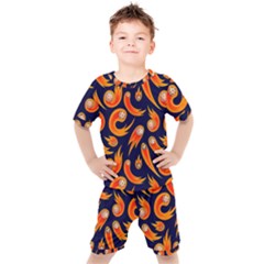Space Patterns Pattern Kids  Tee And Shorts Set